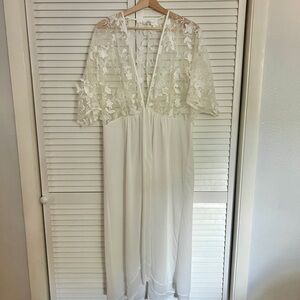 Bridal Robe with Lace